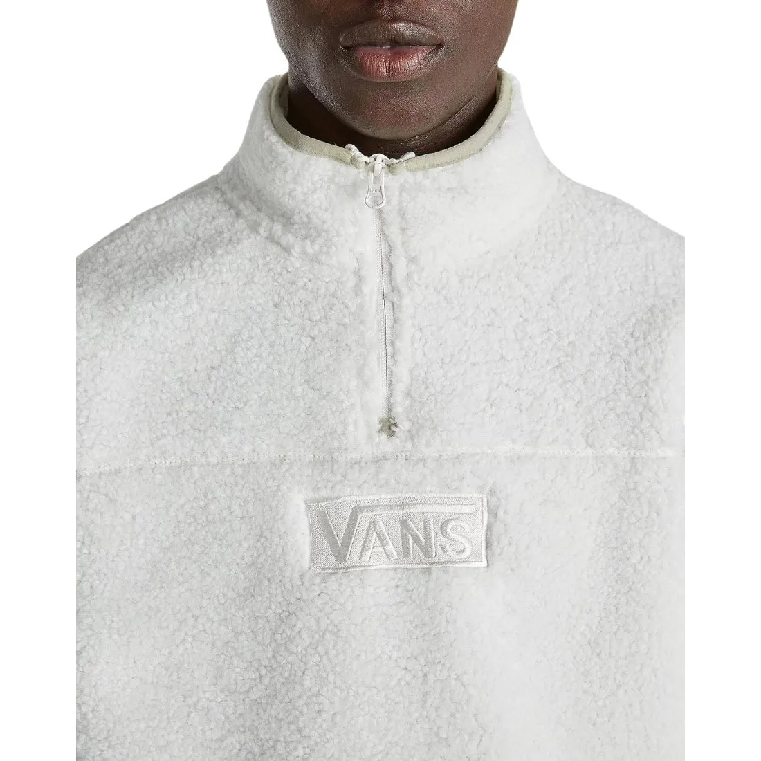 Vans Boxed Sherpa Quarter Zip Fleece - Marshmallow