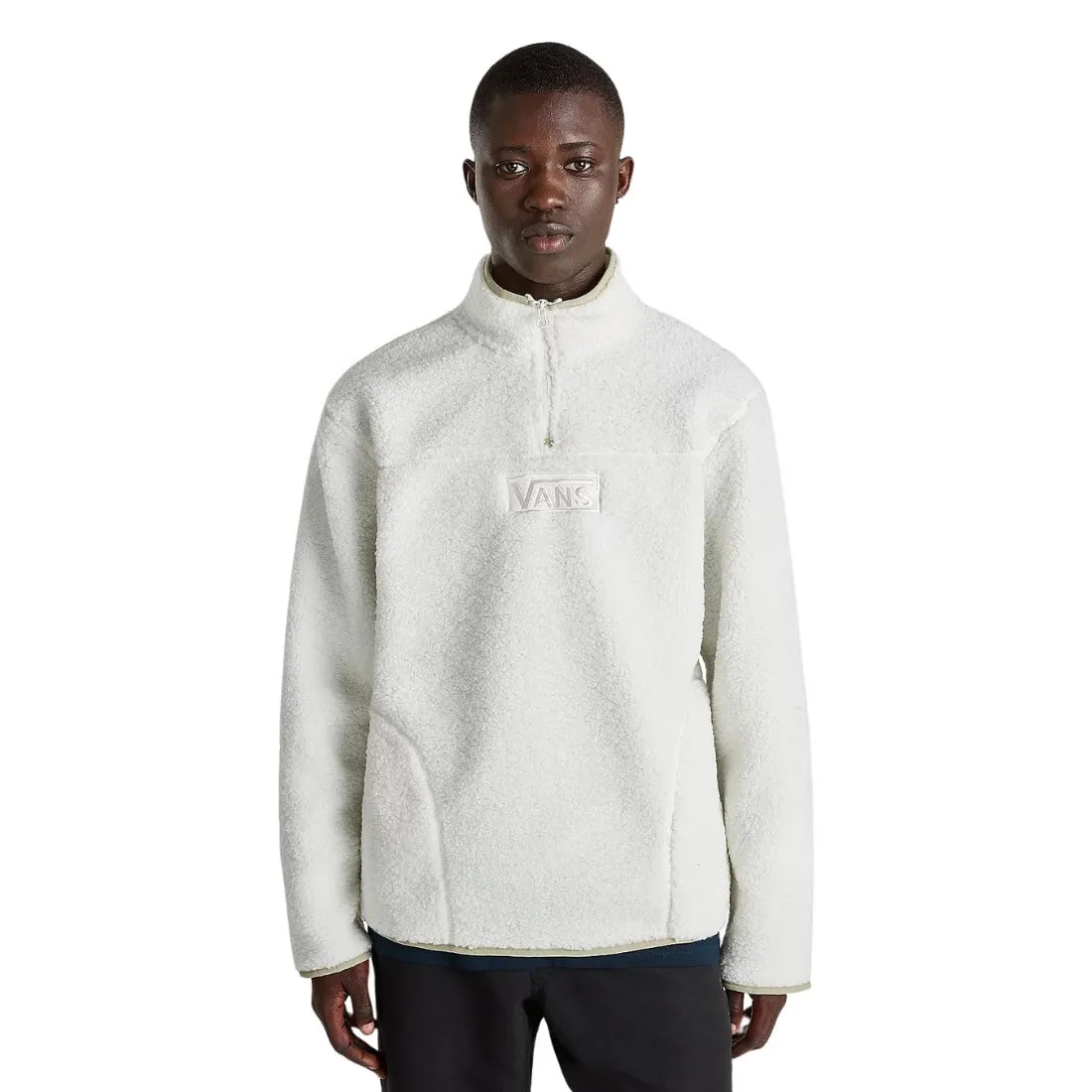 Vans Boxed Sherpa Quarter Zip Fleece - Marshmallow