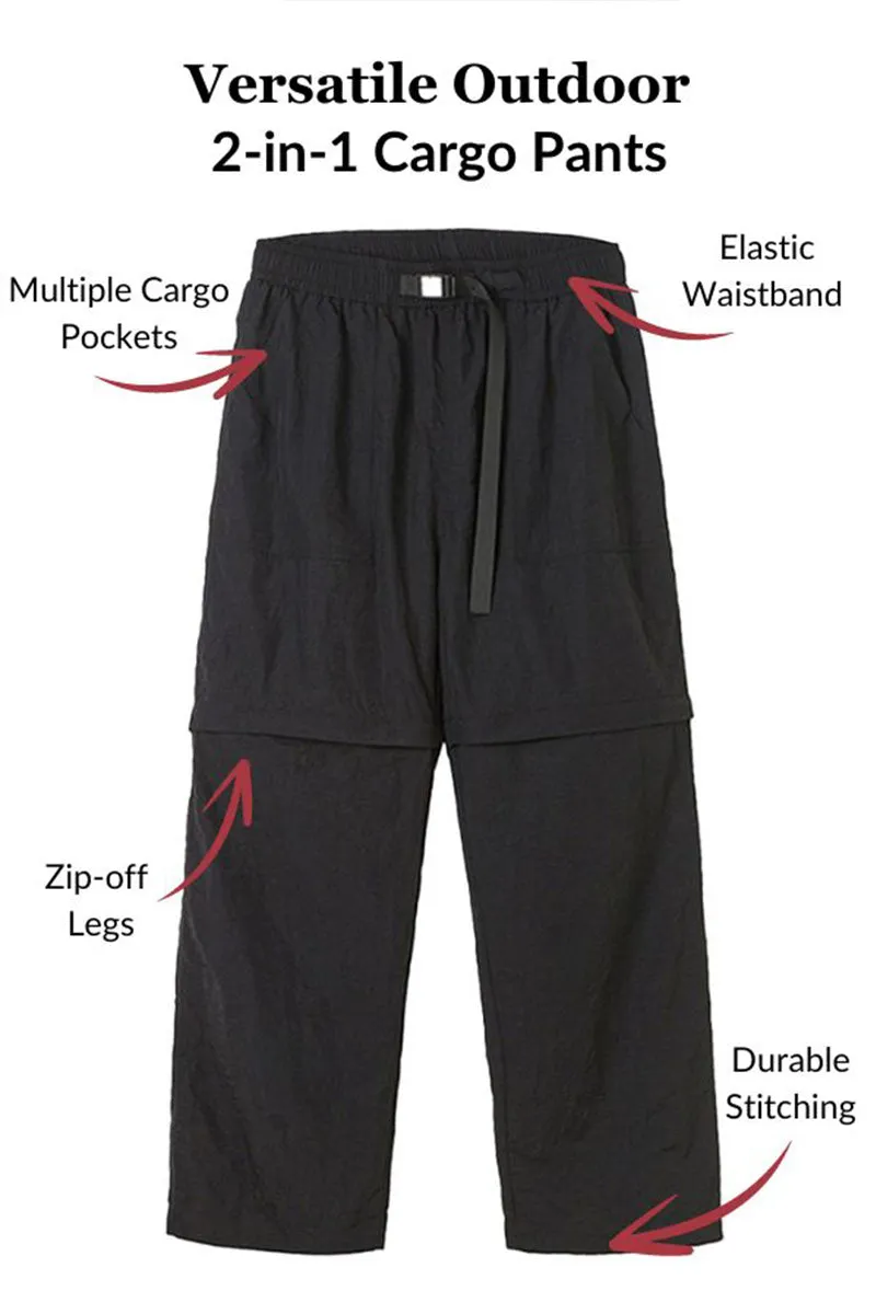 Versatile Outdoor 2-in-1 Cargo Pants