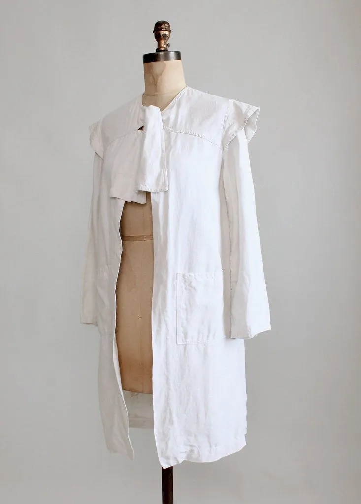 Vintage 1920s Linen Summer Duster Jacket