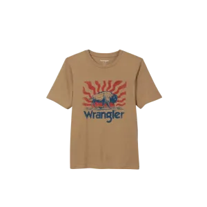 Wrangler Kid's Bison Waves Tee Shirt