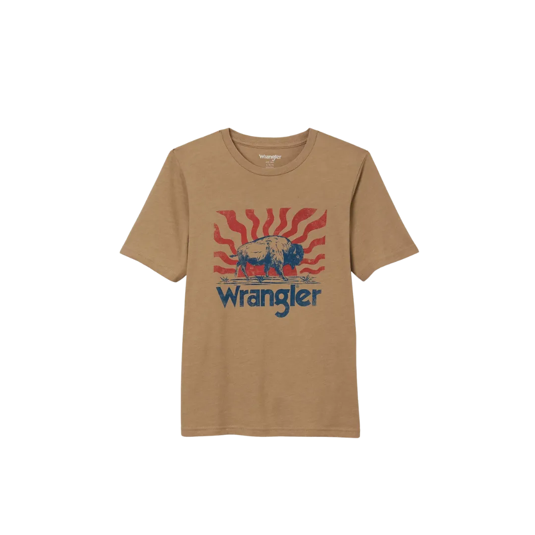 Wrangler Kid's Bison Waves Tee Shirt